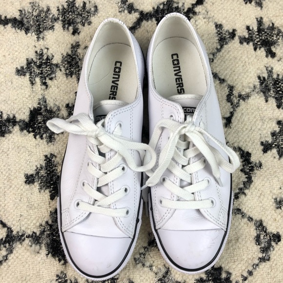 Converse Shoes - [Converse] Real Leather Like New Low Chuck Allstar